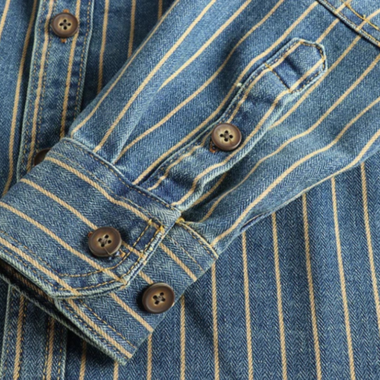 Vintage Denim Utility Shirt - [Ezra Daniel]