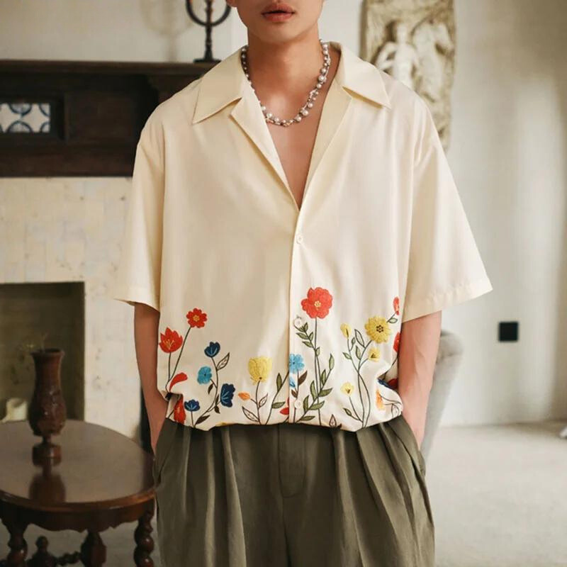 Cape Floral Shirt - Watson Grey
