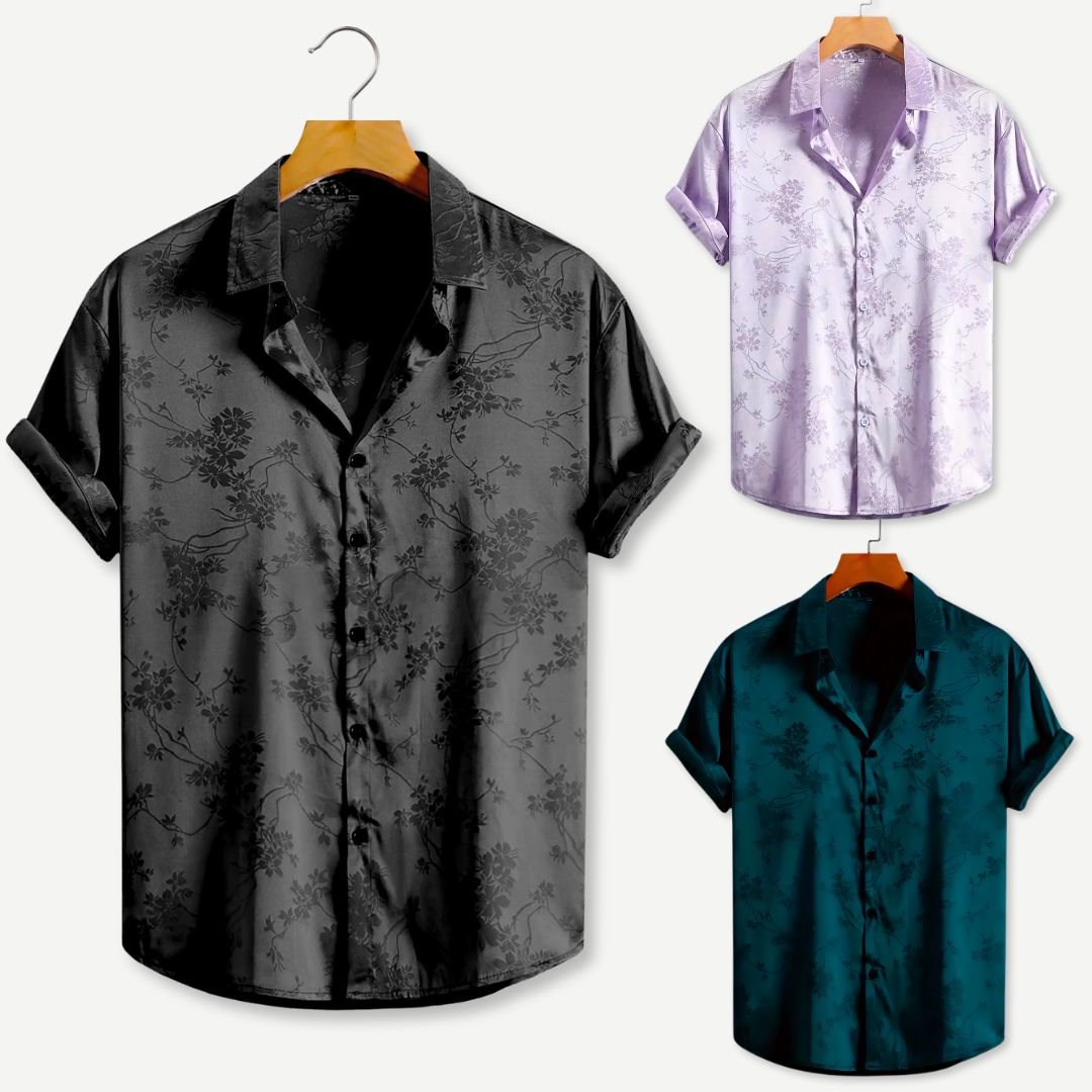 Noir Bloom Shirt - Watson Grey