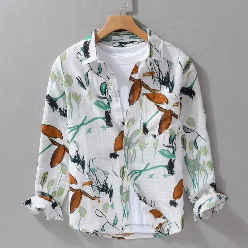 Clark Floral Shirt - Watson Grey