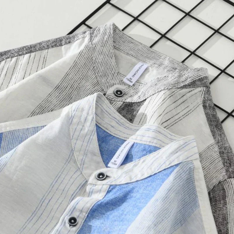 Striped Breeze Shirt - Watson Grey