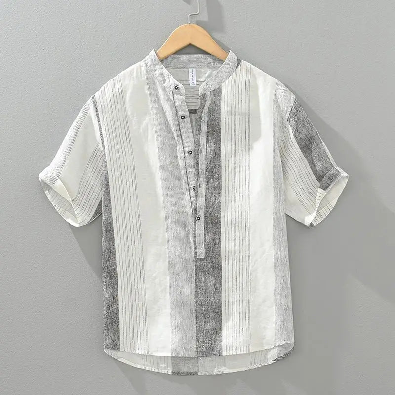 Striped Breeze Shirt - Watson Grey
