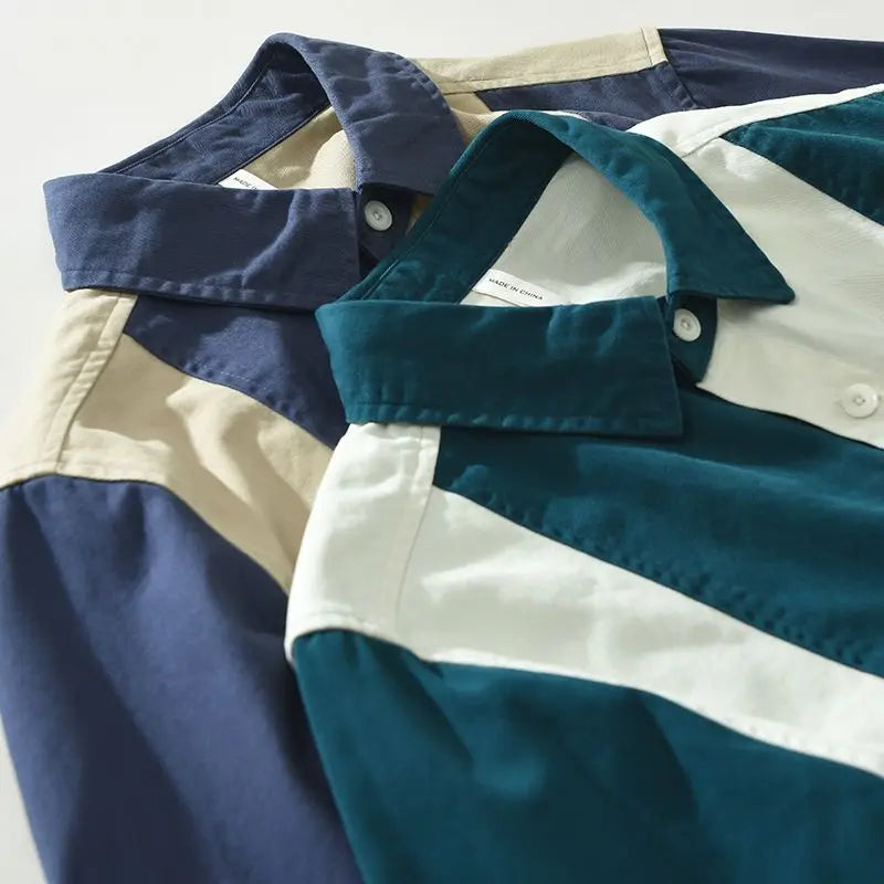 Easton Panel Patch Shirt - Watson Grey