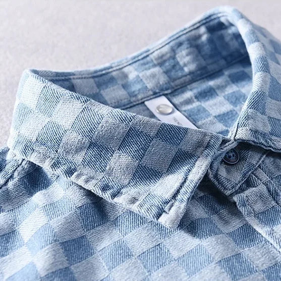 Checkered Button-Up Shirt - Watson Grey