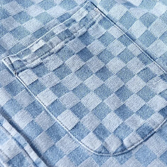Checkered Button-Up Shirt - Watson Grey