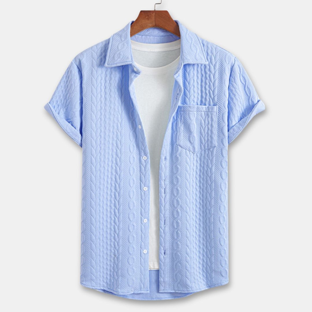 Knitted Coastal Shirt - Watson Grey