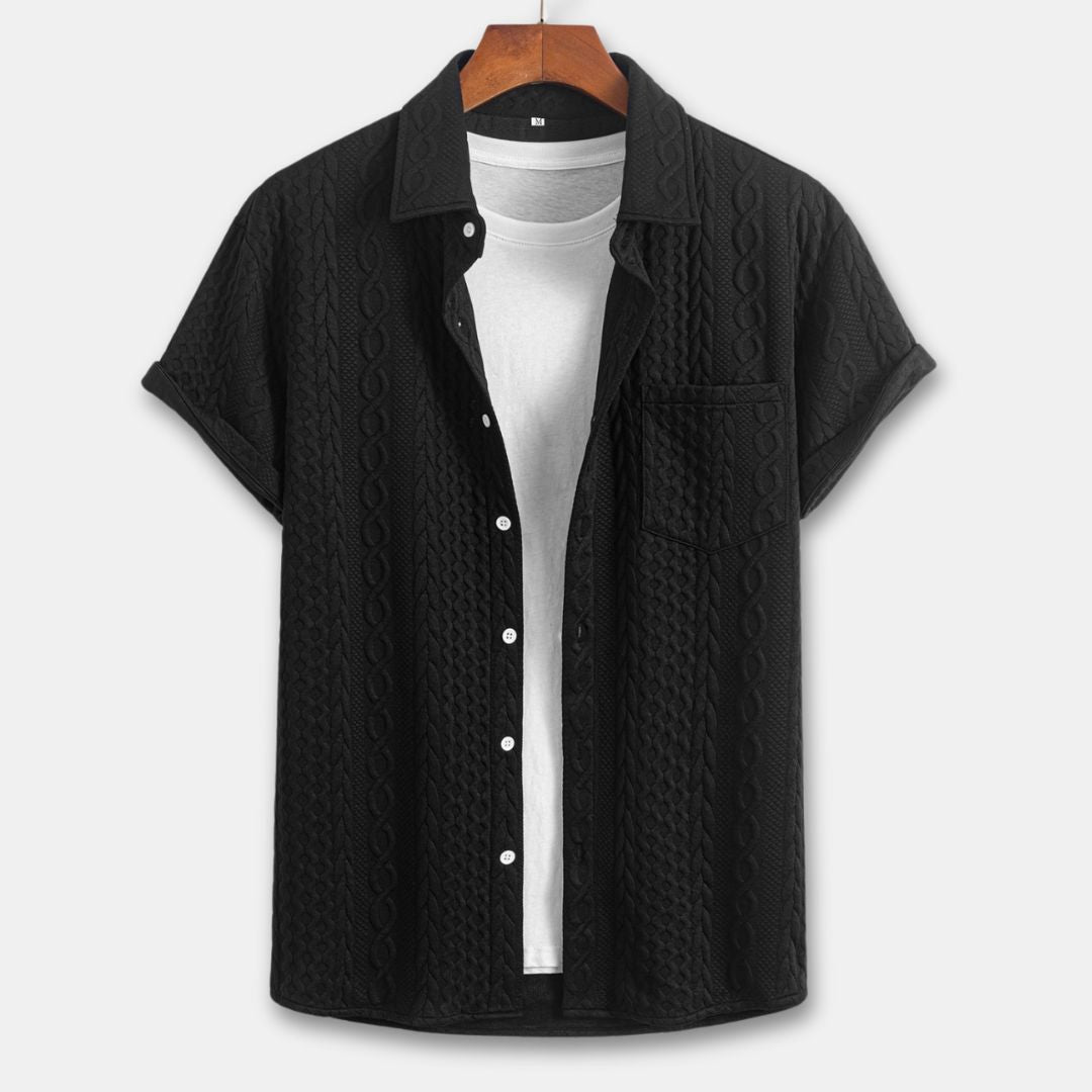 Knitted Coastal Shirt - Watson Grey