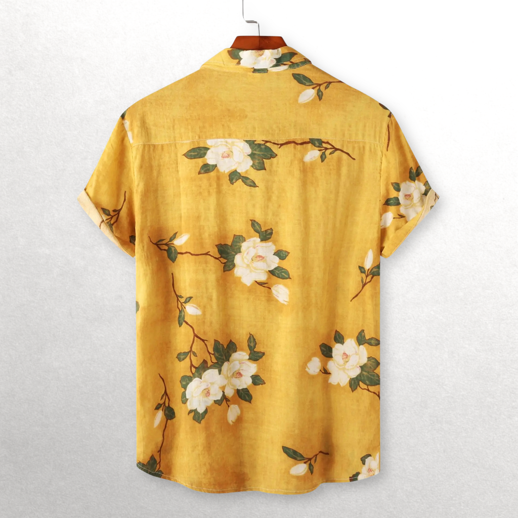 Floral Beach Shirt - Watson Grey