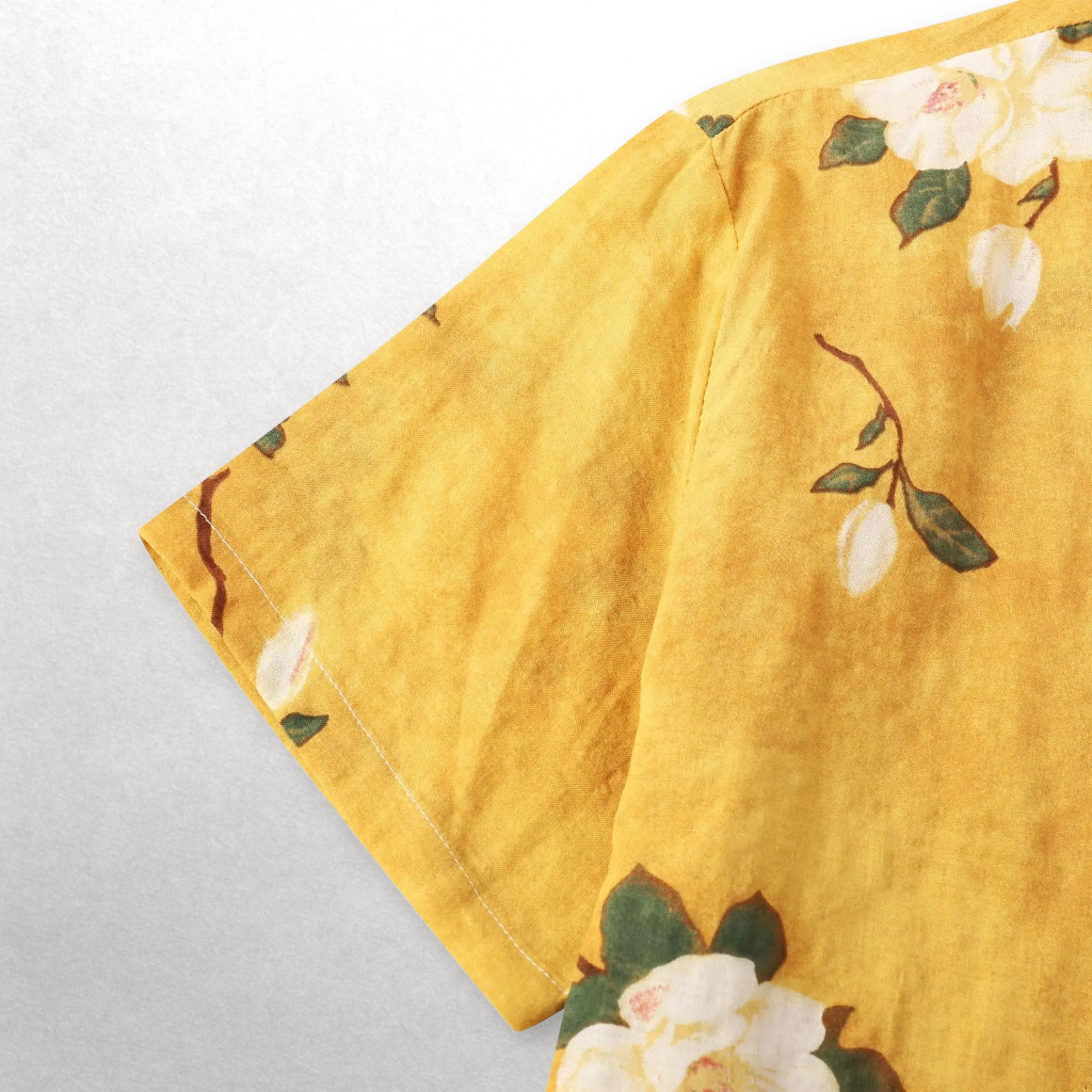 Floral Beach Shirt - Watson Grey