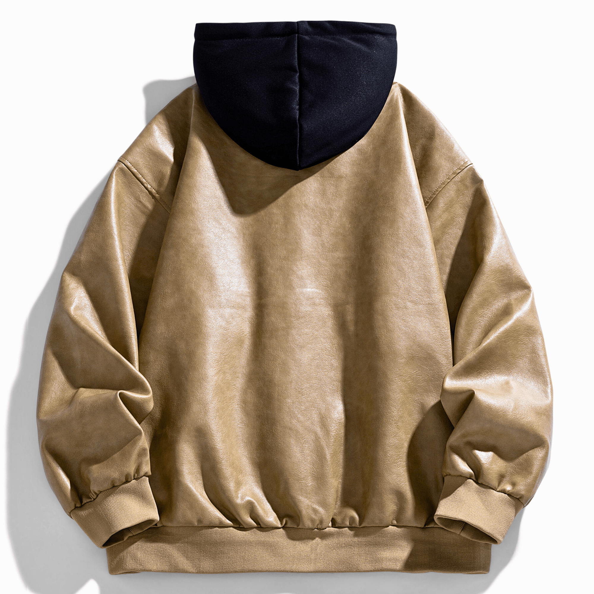 Weston Leather Hooded Bomber