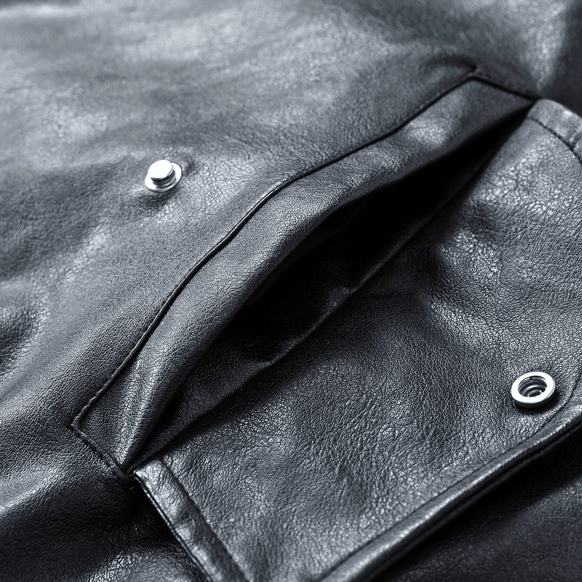 Weston Leather Hooded Bomber