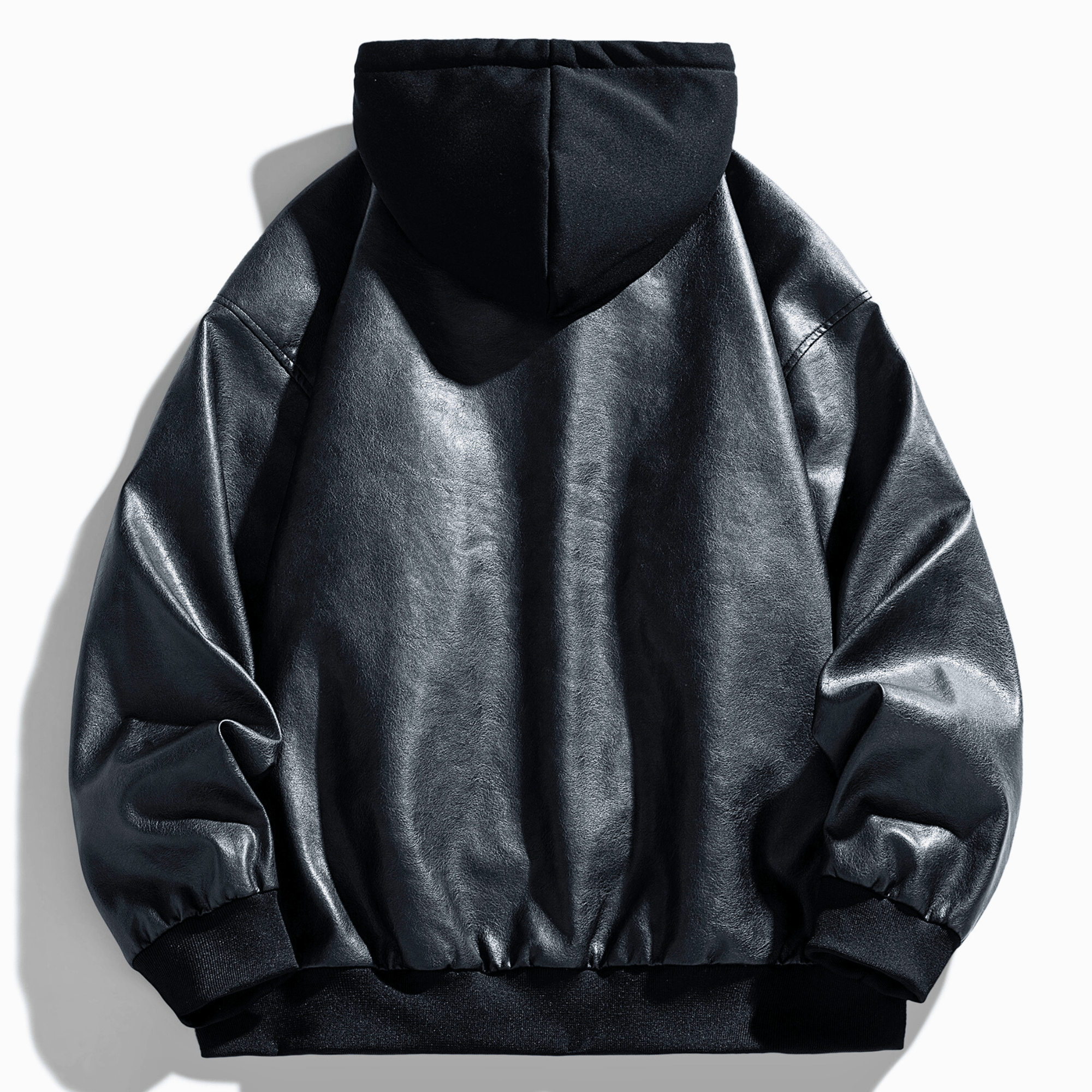 Weston Leather Hooded Bomber