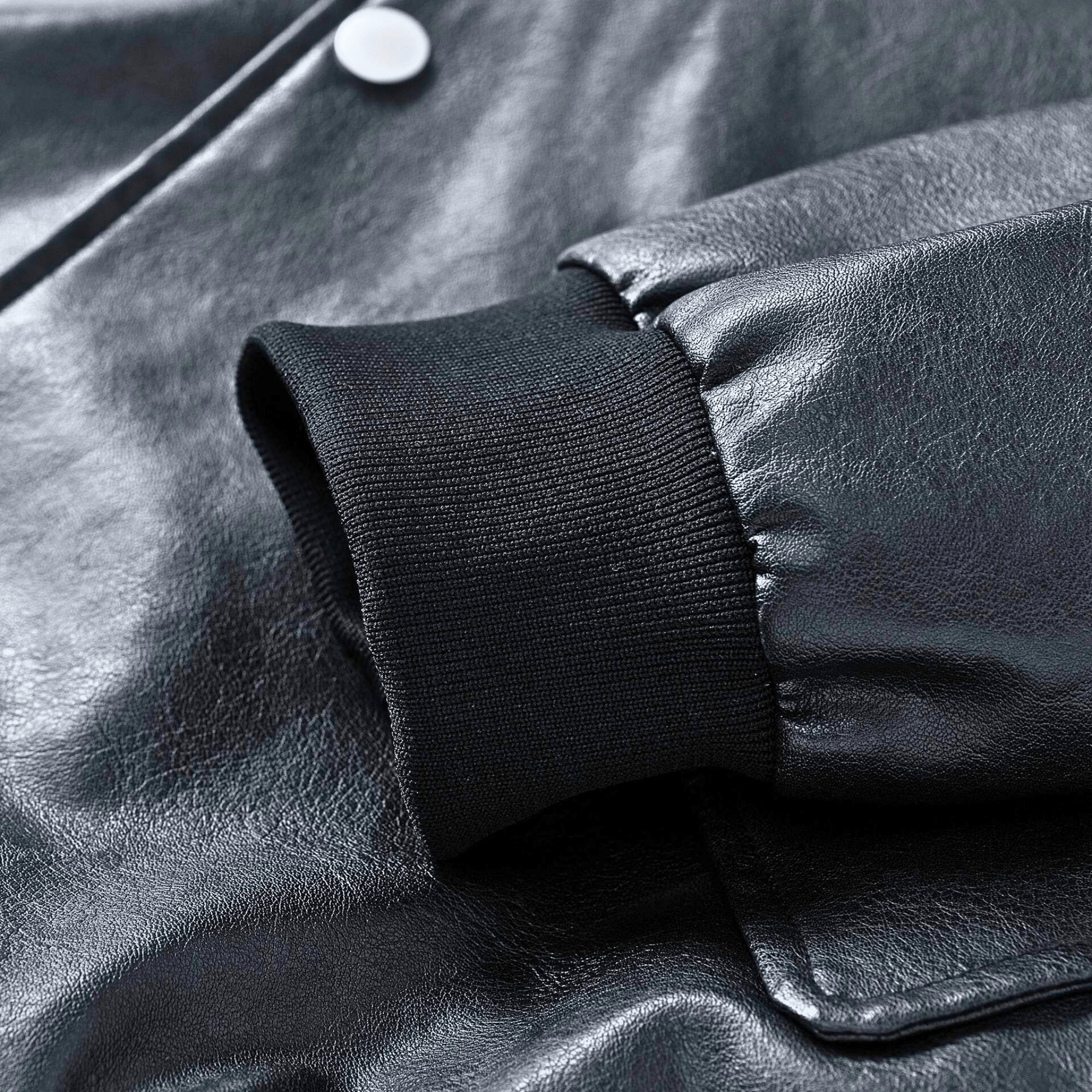 Weston Leather Hooded Bomber