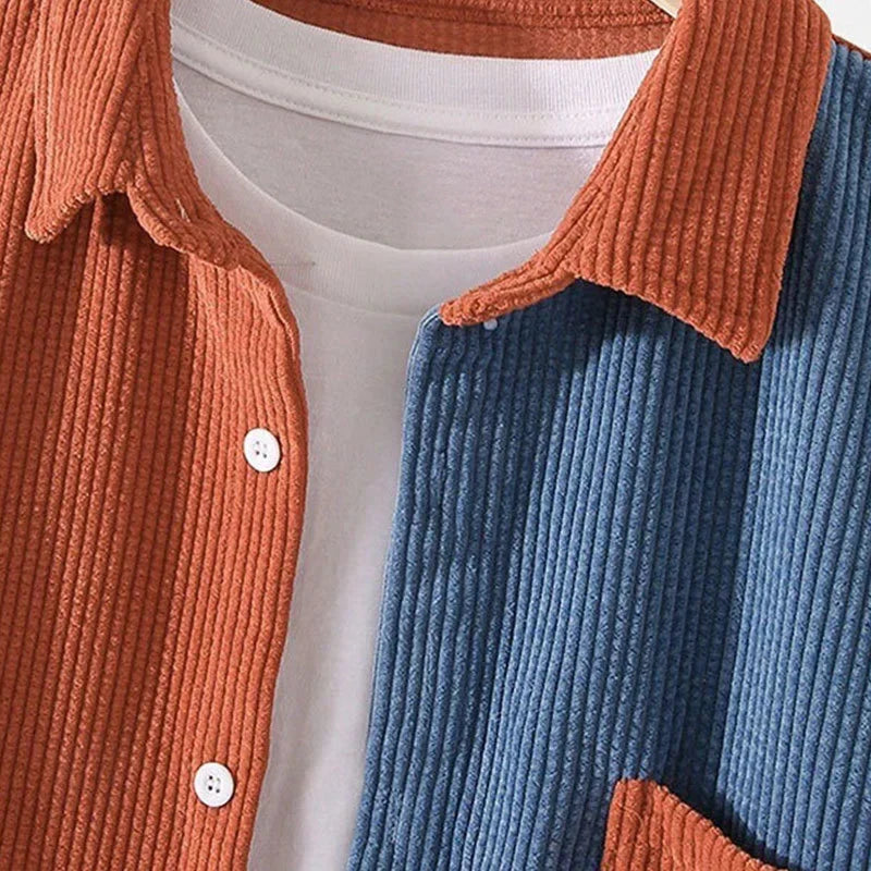 Wilson Two-Tone Corduroy Shirt - [Ezra Daniel]