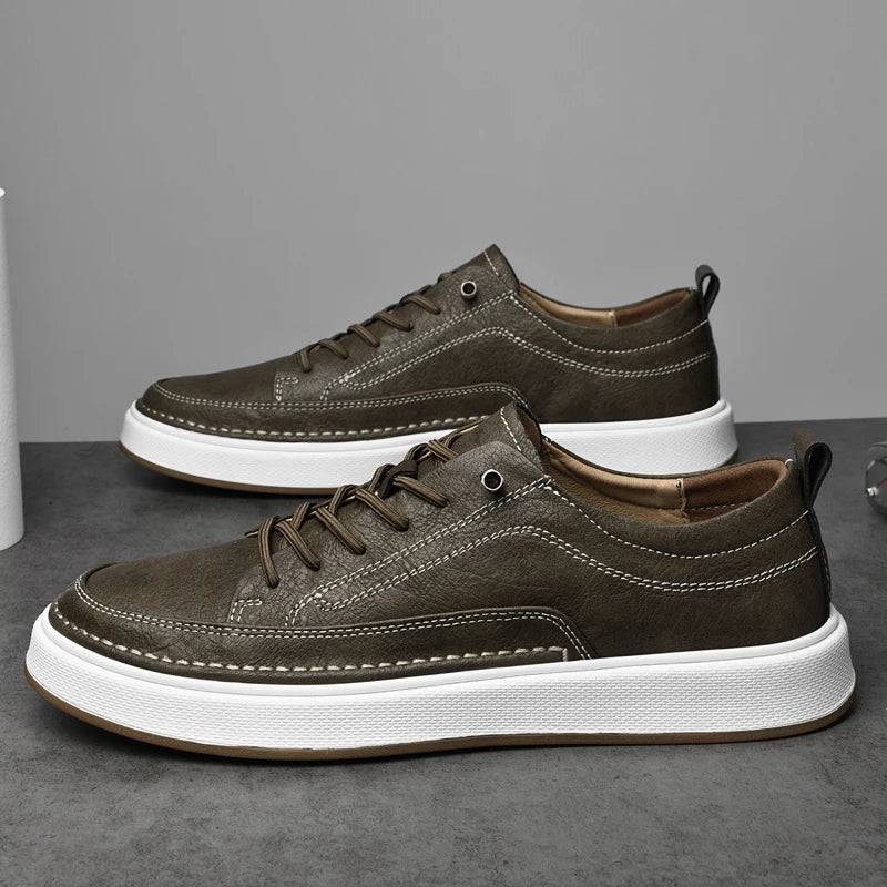 York Miller Leather Sneakers - [Ezra Daniel]