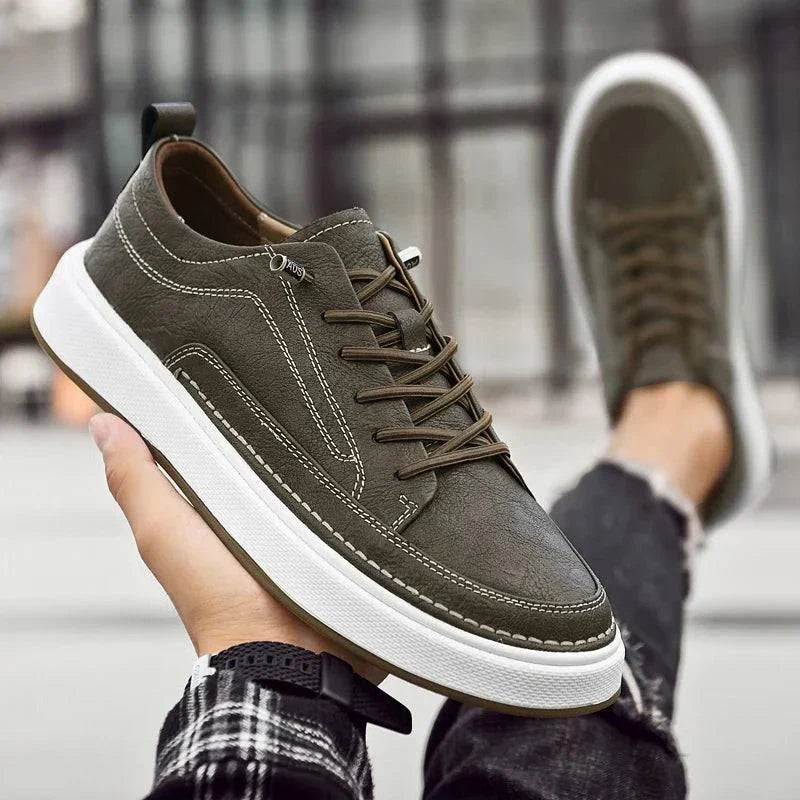 York Miller Leather Sneakers - [Ezra Daniel]